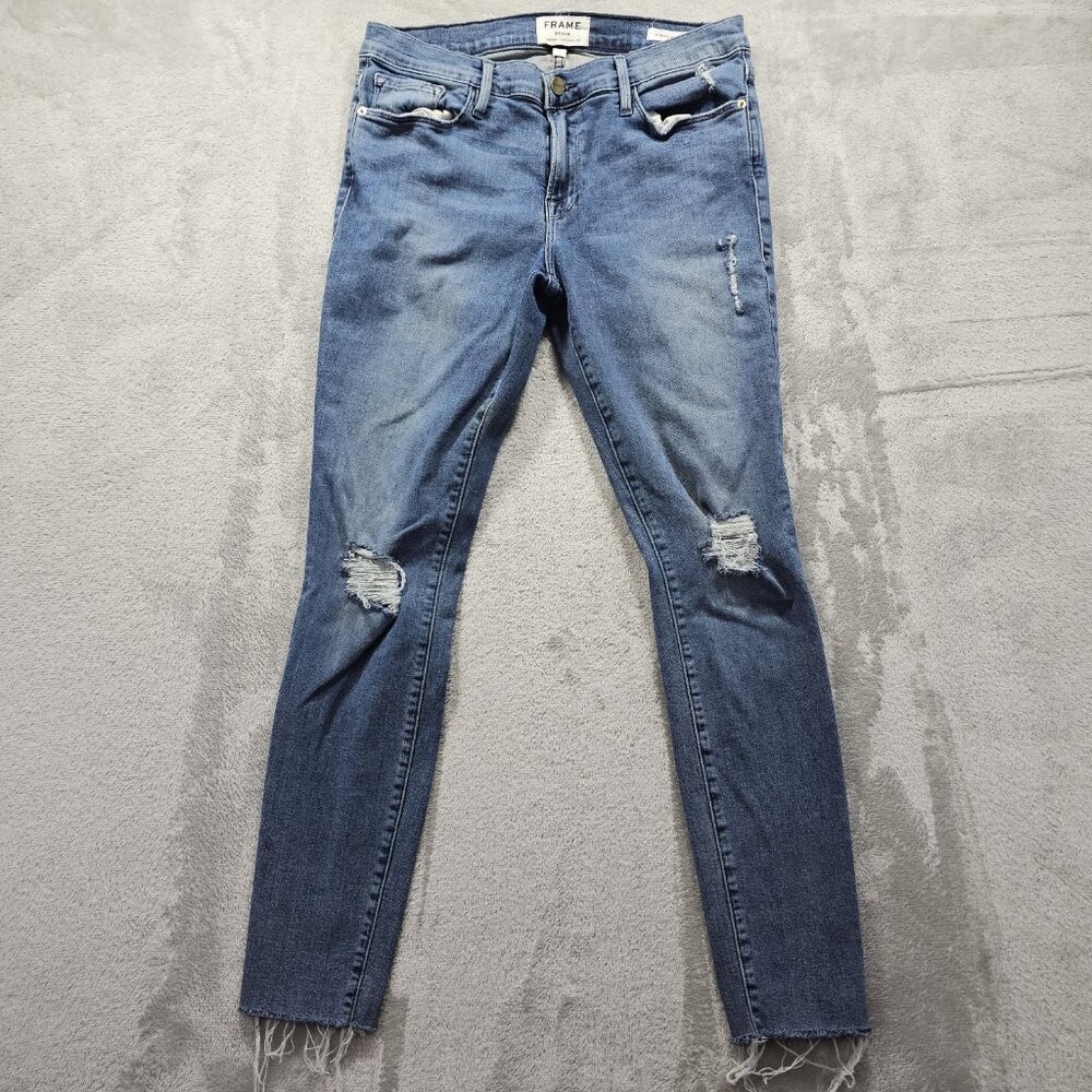 Frame Denim Women's Skinny Jeans in Blue